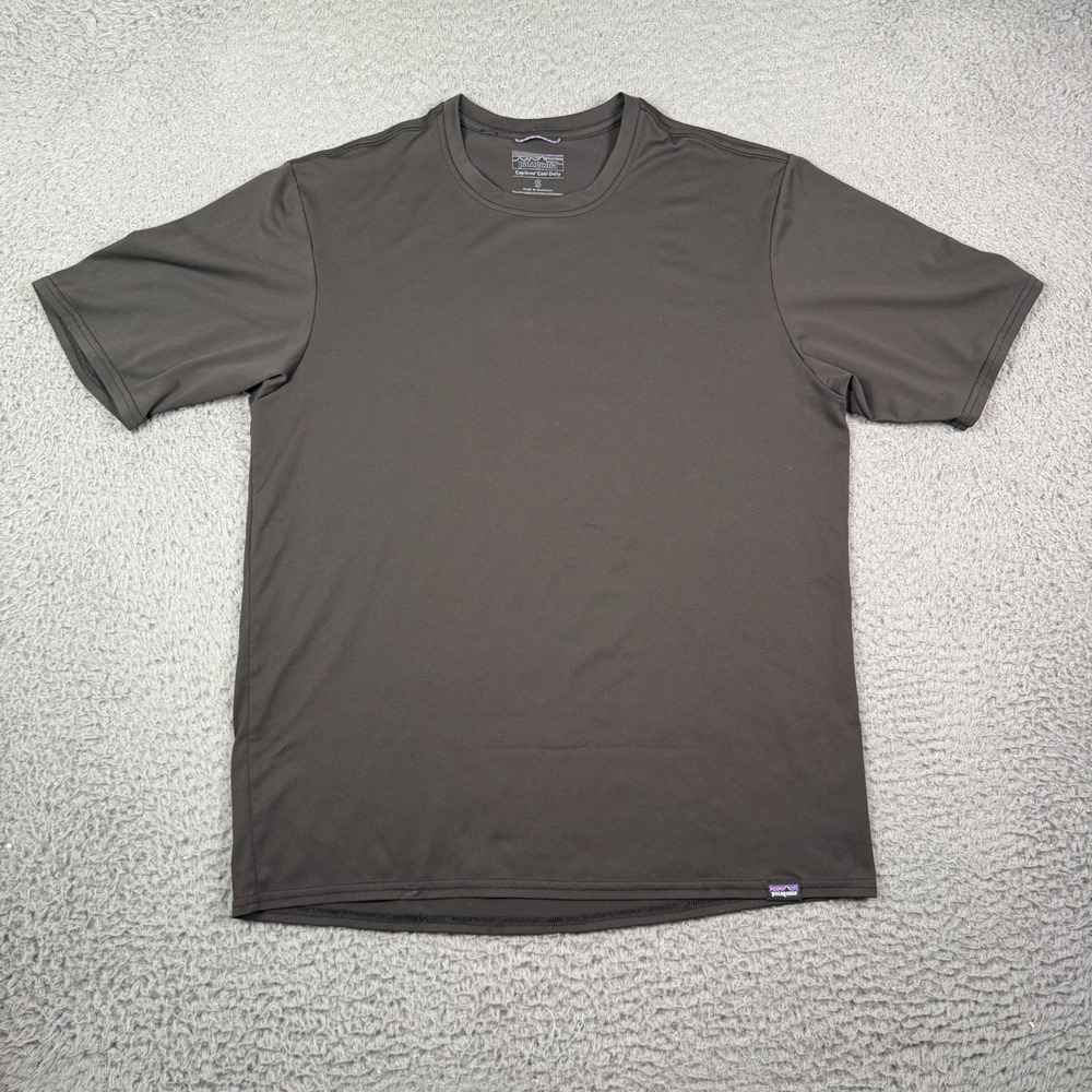 Patagonia Shirt Mens Small Black Capilene Cool Daily UPF Graphic Stretch
